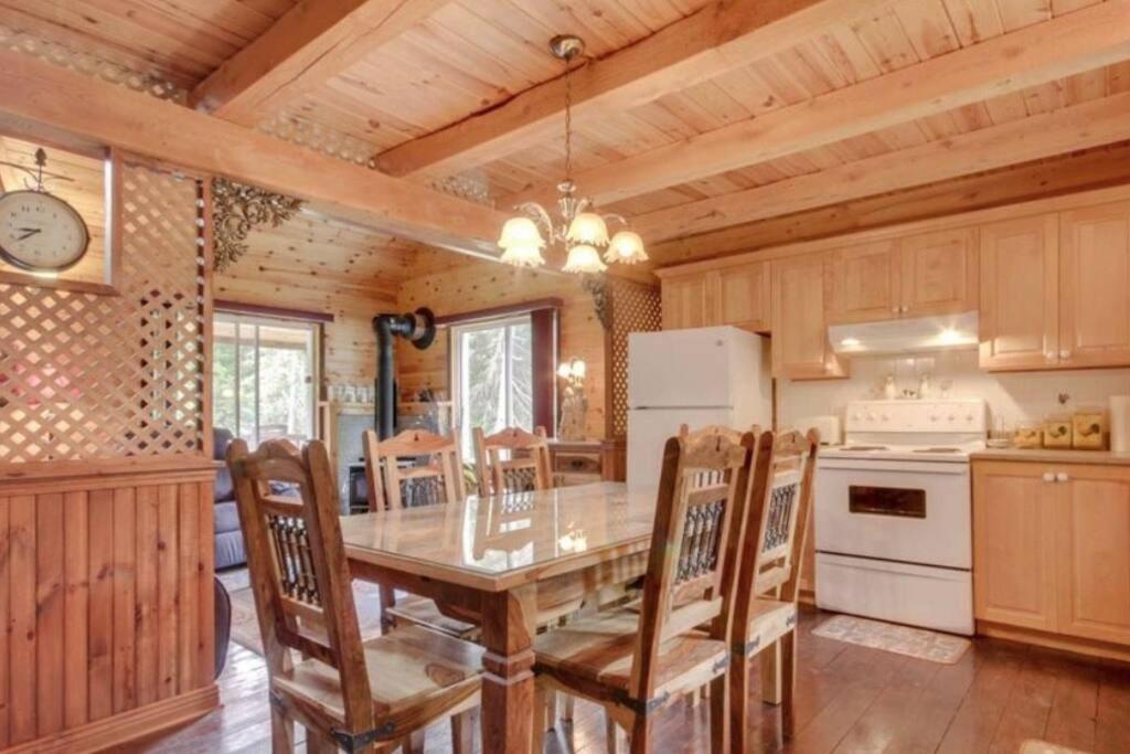 Chalet Riviere - Bord De Riviere - Romantique Saint-Alexis-des-Monts Eksteriør bilde